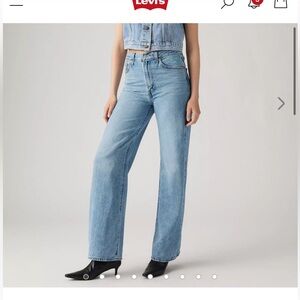 Levi's Ribcage Wide Leg Jeans in Far and Wide Size 25